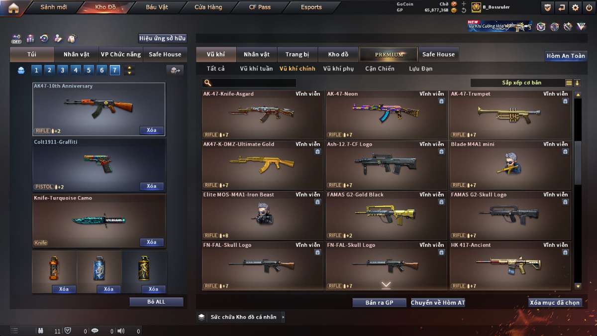 shop acc cf uy tin gia re
